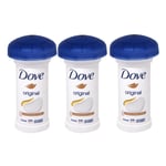 Dove Anti-Perspirant Original Deodorant Cream Stick 6468 - Pack de 3 x 50 ml