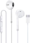 Wired Type-c Headphone Stereo Earphones with Mic for Samsung Huawei Honor Redmi