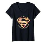 Womens Superman My Mum The Greatest In The World Mother's Day V-Neck T-Shirt