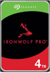 IronWolf Pro 4To, Disque dur d'entreprise interne NAS HDD - CMR, 3,5"", SATA 6Goits/s, 7 200 tr/min, 256 Mo de mémoire cache, services Rescue - Ouverture facile (ST4000NTZ01)