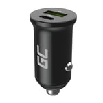 Green Cell 38W PowerRide Nano38: USB-C & USB-A Hurtiglader