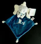 *. DOUDOU PLAT DISNEY NICOTOY DUMBO L' ELEPHANT CIGOGNE BEBE GRIS BLEU NEUF