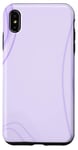 Coque pour iPhone XS Max Couleur violette neutre et motif abstrait de couleur pâle