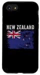 iPhone SE (2020) / 7 / 8 New Zealand Flag Distressed - Men Women - New Zealander Flag Case