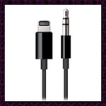 INECK® Câble auxiliaire voiture iPhone, AUX Male à Lightning Câble Jack 3,5 mm Fiche Audio Stéréo