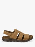 Josef Seibel Maverick Castagne Leather Sandals, Brown