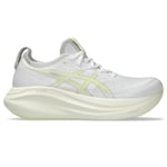 Asics Gel-Nimbus 27 Herre White/Huddle Yellow, 41.5