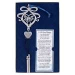 lefeindgdi Memorial Windchimes, Angel Metal Windchimes in Memory, A Gift from Heaven Memorial Wind Chime Heart Shape Letter Engraved Valentine's Day Gift