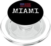 Drapeau de Miami City USA Voyageant US Amérique Town PopSockets PopGrip pour MagSafe