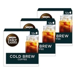 Nescafé Dolce Gusto Cold Brew Coffee Pods, 12 Capsules (36 Servings, Pack of 3, Total 36 Capsules)