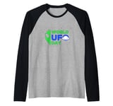 World UFO Day Matching Outfits July 2nd Alien Awareness Day Raglan Baseball Tee