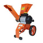 Forest Master FM4DDE Compact Self-Feeding Wood Chipper - 4HP Direct Drive, 2800W Electric Motor - Chips Branches Up to 50mm (2 inches) in Diameter