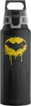 SIGG - Gourde Aluminium - WMB Pathfinder Batman (The Batman) - Certifiée Neutre En CO2 - Convient Aux Boissons Gazeuses - Étanche & Légère - Sans BPA - Sport, Camping, Randonnée - Noir - 1L