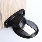 Ensoleille - arrêt de porte résistant à la porte avec vis auto-adhésives de dissimulation montées au sol(noir mat)