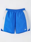 New Balance Junior Boys Athletics Short - Blue, Blue, Size 12-13 Years