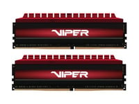 Patriot Viper 4 Series - Ddr4 - Sats - 16 Gb: 2 X 8 Gb - Dimm 288-Pin - 3600 Mhz / Pc4-28800 - Cl18 - 1.35 V - Ej Buffrad - Icke Ecc - Röd, Svart