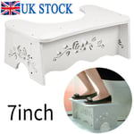 7"MDF Board Toilet Squatty Step Stool Bathroom Potty Squat Proper Toilet Posture