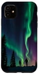 iPhone 11 Lights Northern Couple Stargazing Night Scene Sky Designs Case