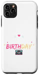 Coque pour iPhone 11 Pro Max Fête d'anniversaire drôle avec 6e musique, histoire d'anniversaire, fille de 6 ans