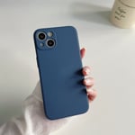 iPhone X/XS  Matte Silicone Case blå