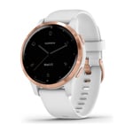 Garmin Vivoactive 4S, rosenguld/hvid, GPS-sportsur