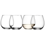 LSA International Stemless White Wine Tumbler 370 ml Clear, 4 Count (Pack of 1)