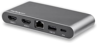 Dock USB C - Station d'Accueil USB-C à Double Écran 4K HDMI - 100 W Power Delivery Pass-through, GbE, 2 USB A - Mini Hub Type C - Adaptateur Multiport pour PC Portable (DK30C2HAGPD).[V340]