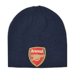 Arsenal FC Unisex Stickad Mössa One Size Marinblå Marinblå One Size