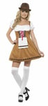 Womens Bavarian Beer Maid Fancy Dress Costume Oktoberfest Ladies Outfit