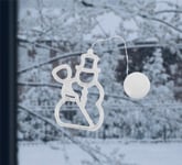 LED-lampa för julen, Snögubbe