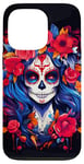 Coque pour iPhone 13 Pro Dia De Los Muertos Masque La Catrina