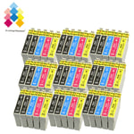 45 Ink Cartridges (set + Bk) For Epson Workforce Wf-2660dwf Wf-2540wf Wf-2510wf