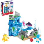 MEGA Pokémon Building Toys Set Aquatic Adventure with 319 Pieces, 2 Poseable Cha