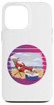 iPhone 13 Pro Max Santa at the beach jolly Santa lounging on the sand Xmas Case