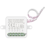 Module de relais de commutateur intelligent mini Zigbee 4 canaux prenant en charge le commutateur de commande à 2 voies pour la domotique