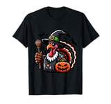 Scary Halloween Turkey Witch Hat Costume Spooky Season T-Shirt