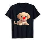 Red Dog Nose Funny Day 2024 Red Dog Nose Cute Puppy for Kids T-Shirt