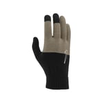 Nike Unisex Adult 2.0 Knitted Swoosh Grip Gloves (Graphic Black/Khaki/Coconut Milk) - Black/Brown - Size L/XL