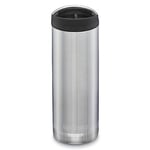 Klean Kanteen TKWide Gobelet à café isotherme avec bouchon de café – Gobelet à café en acier inoxydable brossé – 473,2 ml