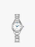 Citizen Women's Silhouette Eco-Drive Crystal Date Bracelet Strap Watch