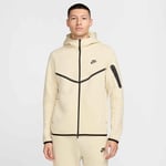 Nike Luvtröja Tech Fleece 24 FZ Vindjacka - Khaki/Svart, storlek X-Small