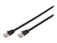 Digitus Professional - Patch-Kabel - Rj-45 (Hane) Till Rj-45 (Hane) - 3 M - Sftp - Cat 6 - Startad, Utomhus, Hakfri - Svart