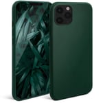 Moozy Minimalist Series Coque en silicone pour iPhone 11 Pro Max, vert nuit – Finition mate fine et souple en TPU - Neuf