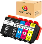 202Xl Cartouche D'Encre De Rechange Pour 202 Xl Pour Expression Premium Xp-6100 Xp-6105 Xp-6000 Xp-6005 Xp-6001 Multipack (1 Noir,1 Photo Noire,1 Cyan,1 Magenta,1 Jaune)