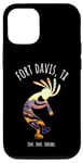 Coque pour iPhone 12/12 Pro Fort Davis Texas USA Motif Kokopelli dansant