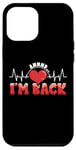 Coque pour iPhone 13 Pro Max Et je suis de retour EKG Rythme cardiaque Cardiologue Cadeau