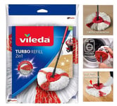 Vileda Easy Wring and Clean Turbo 2-in-1 Microfibre Mop Refill Replacement Head