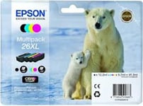 EPSON T2636 26XL ORIGINAL SET OF 4 INKS POLAR BEAR T2621 T2632 T2633 T2634 fm UK