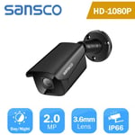 SANSCO 1080P HD CCTV Home Outdoor 3000TVL 2MP Bullet Camera for Security System