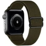 Scrunchie Rem För Apple Watch Band 49Mm 45Mm 44Mm 40Mm 41Mm Justerbar Nylon Solo Loop Armband Iwatch Serie Ultra 3 5 Se 78 Dark olive green 38mm 40mm 41mm